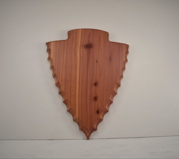 Arrowhead shaped antler plaque.