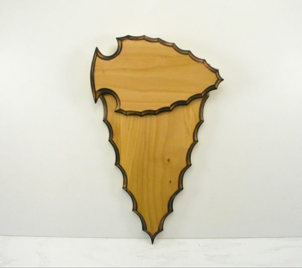 Arrowhead style, two piece turkey plaque.