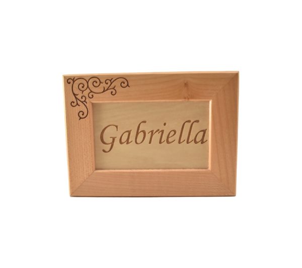 Personalized wooden keepsake box.