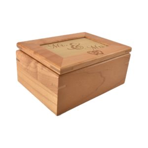 Custom engraved keepsake box.