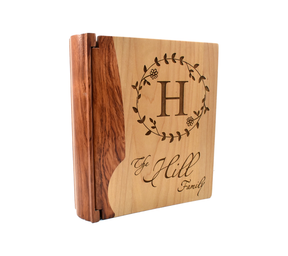 WOODPRESENTSTUDIO Personalized Leather Photo Album Scrapbook Album Family  Album Book Handmade Photobook Cristmas Gifts (Whisky) - Yahoo Shopping