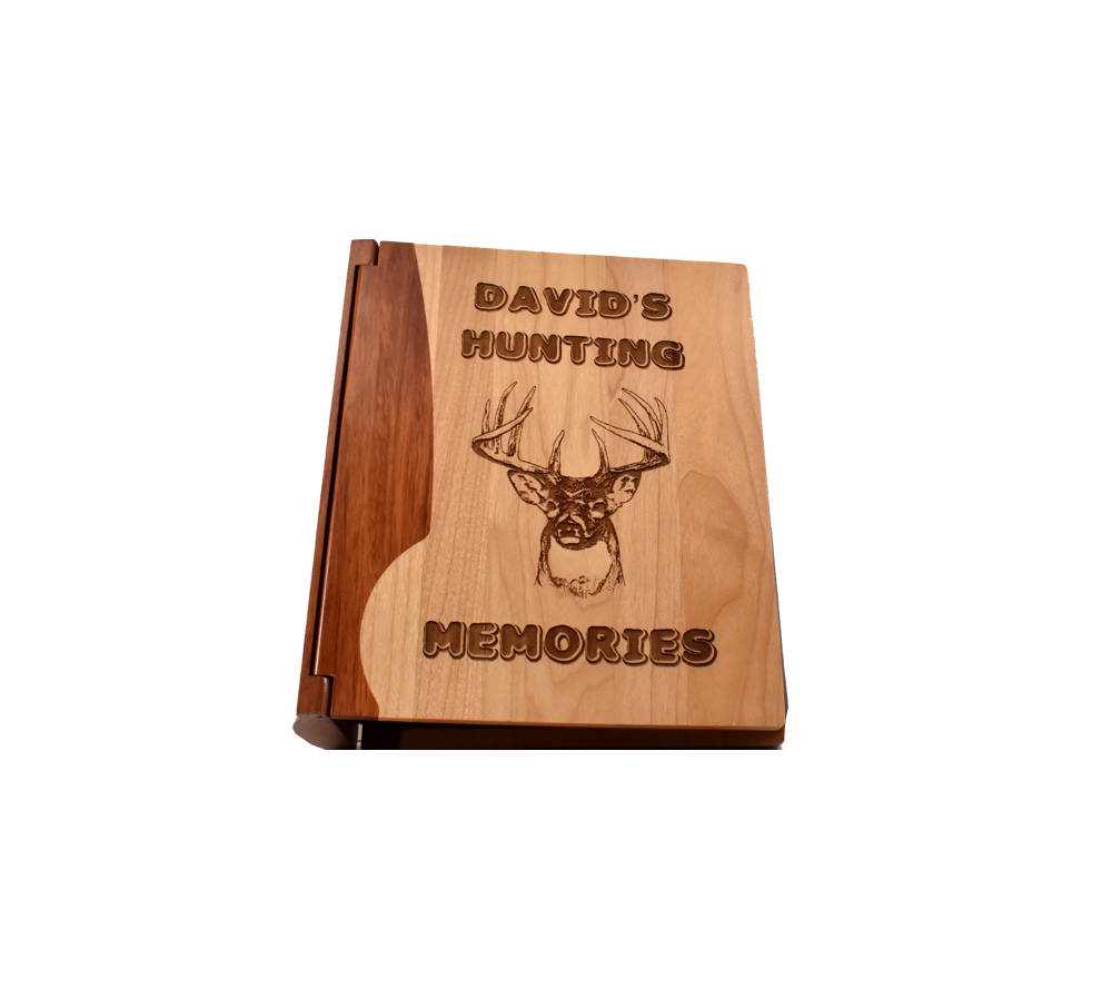 Gift hunter Personalized Hunting Memories Wooden Photo Album Deer hunting gift for men dad  daddys grandfather in law Father/'s day Custom