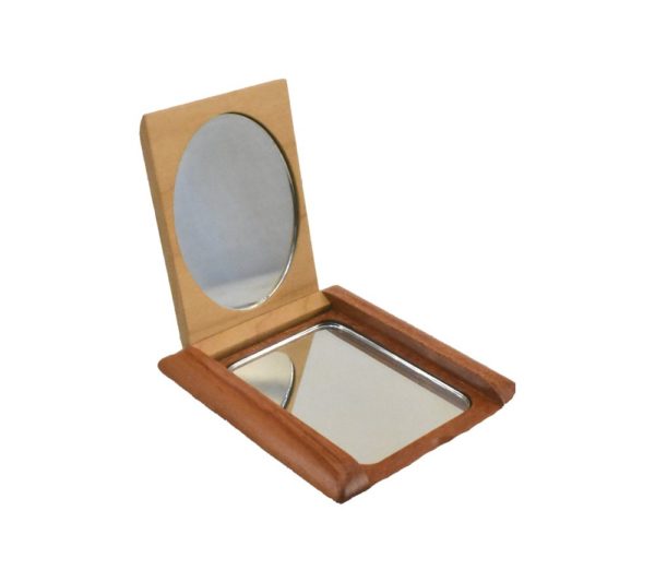 Wood Pocket Mirror