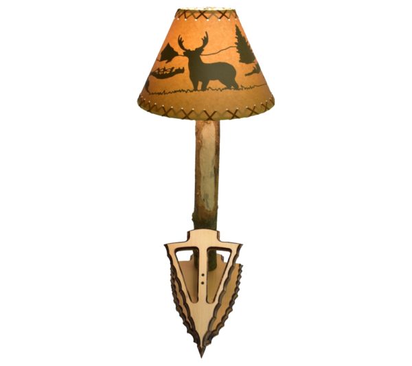 Open broadhead and buck rub lamp.