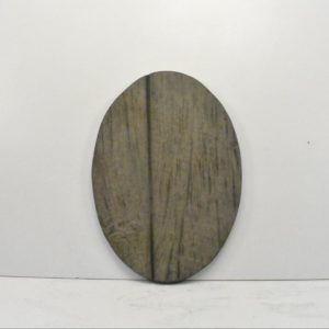 Oval taxidermy plaque.