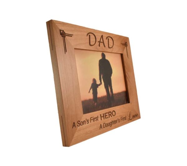 Personalized wooden picture frame.