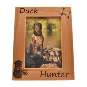 Personalized wooden picture frame.