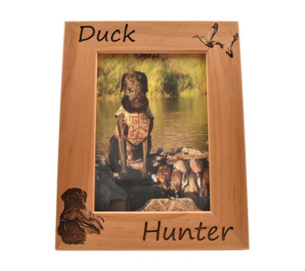 Personalized wooden picture frame.