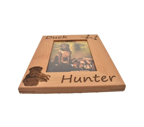 Personalized wooden picture frame.