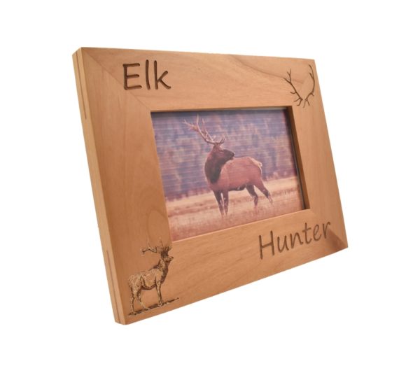 Personalized wooden picture frame.