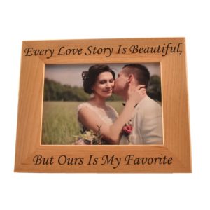 Personalized picture frame.