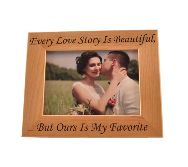 Personalized picture frame.