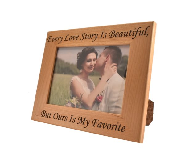 Personalized picture frame.