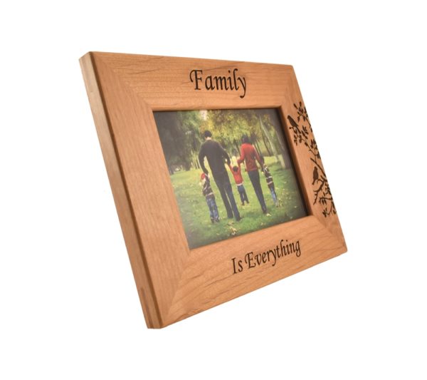 Personalized wooden picture frame.