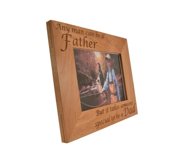 Personalized wooden picture frame.