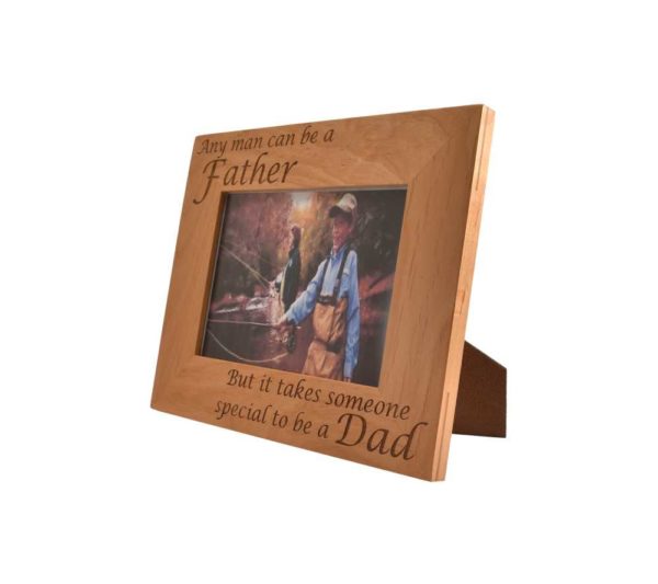 Personalized wooden picture frame.