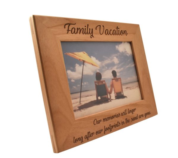 Personalized wooden picture frame.