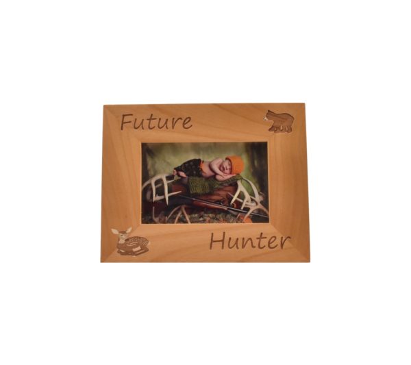 Personalized wooden picture frame.