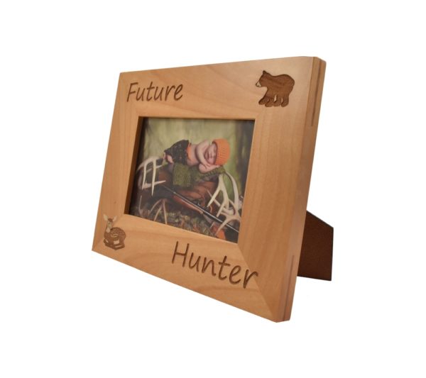 Personalized wooden picture frame.