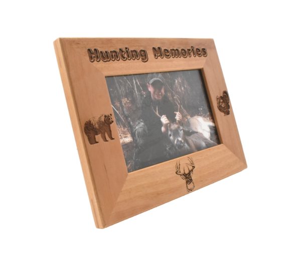 Personalized wooden picture frame.