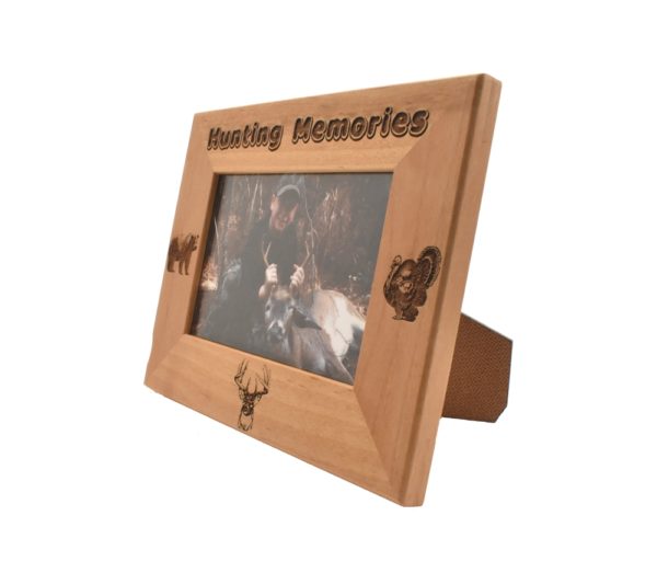 Personalized wooden picture frame.