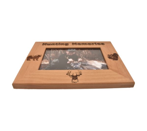 Personalized wooden picture frame.