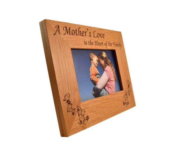 Personalized wooden picture frame.