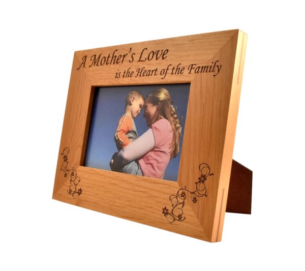 Personalized wooden picture frame.