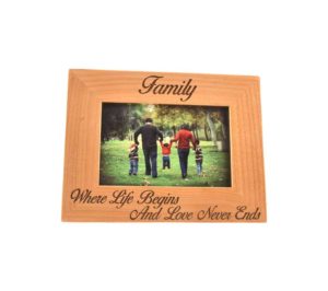 Personalized picture frame.