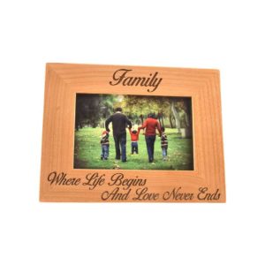 Personalized picture frame.