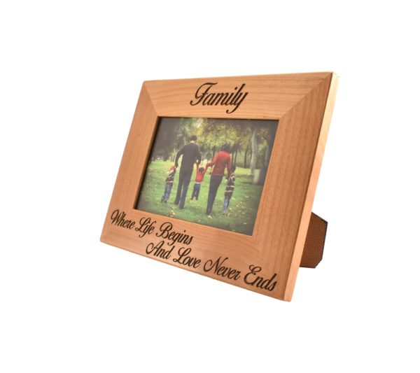 Personalized picture frame.