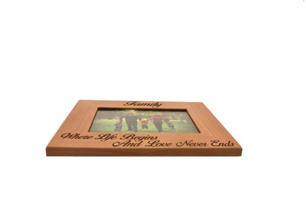 Personalized picture frame.