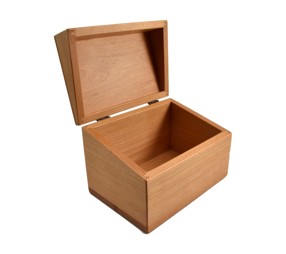 Small Wooden Box with Hinged Lid 10 x 6 x 2 Personalized Laser Engraving  Available