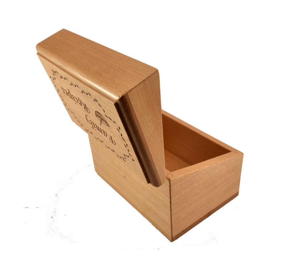 Family Recipes Handmade Wood Recipe Box