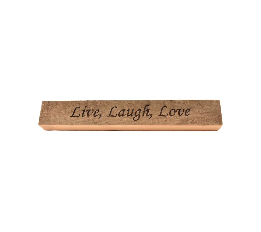 Live Laugh Love Reclaimed Wood Block, Live Love Laugh Wooden Signs