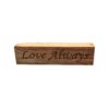Reclaimed barnwood block sign.