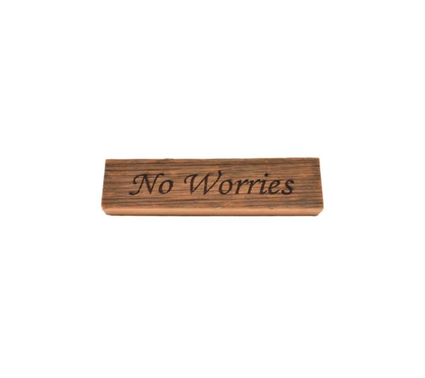 Reclaimed barnwood block sign.