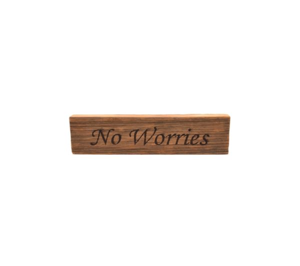 Reclaimed barnwood block sign.