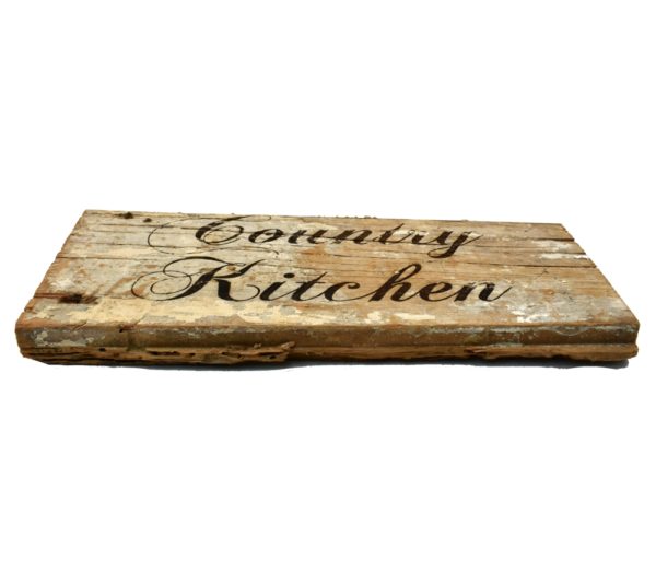Reclaimed barnwood sign.