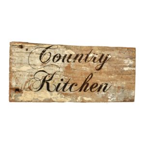 Reclaimed barnwood sign.