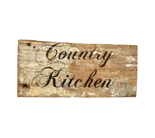 Reclaimed barnwood sign.