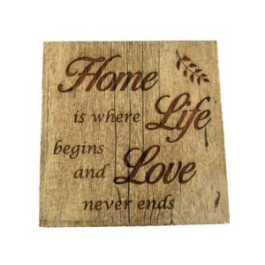 Reclaimed barnwood sign.