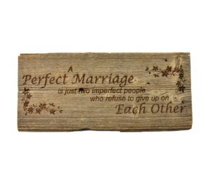 Reclaimed barnwood sign.