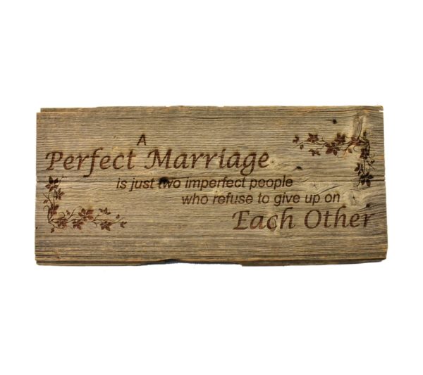 Reclaimed barnwood sign.