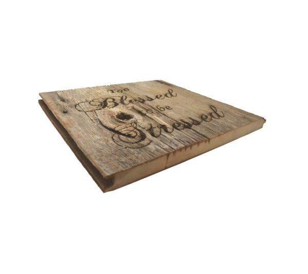 Engraved barnwood sign.