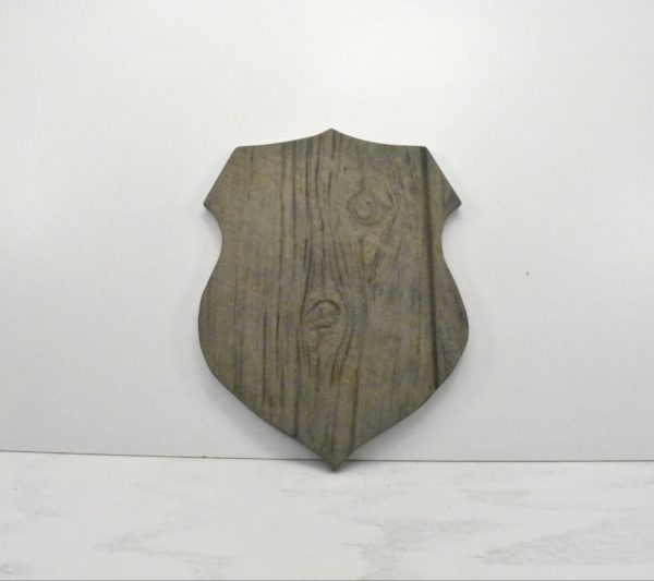 Shield taxidermy plaque.