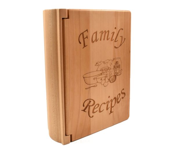 PERSONALIZED WOODEN RECIPE BOOK