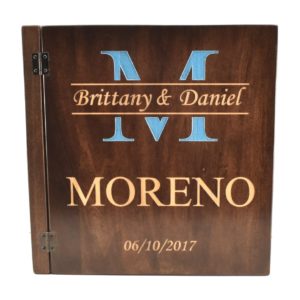 Custom engraved photo gallery cover.