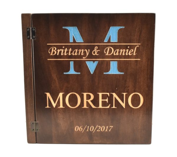 Custom engraved photo gallery cover.