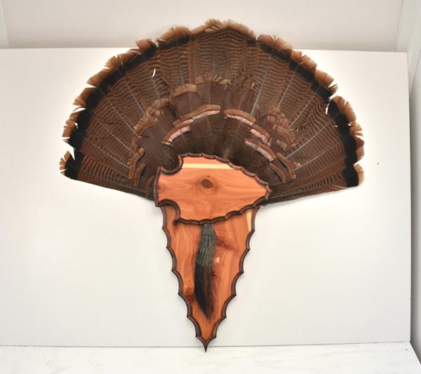 Arrowhead style, two piece turkey plaque.